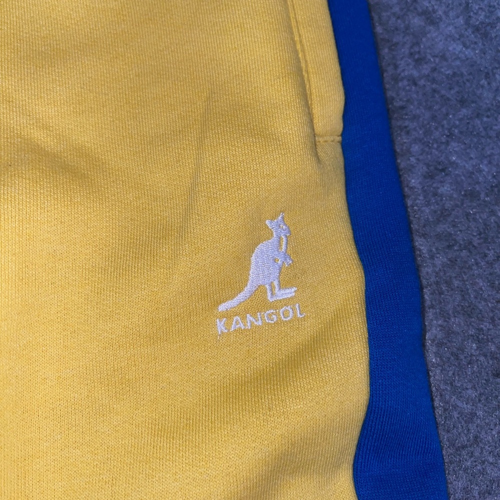Kangol Yellow and Blue Joggers Retro Sporty Style - Picture 5 of 9